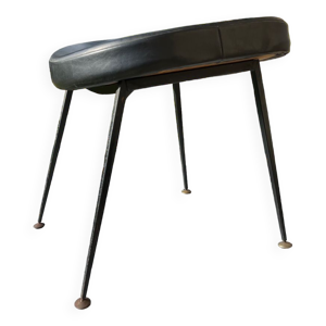 Tabouret  bas Skaï noir