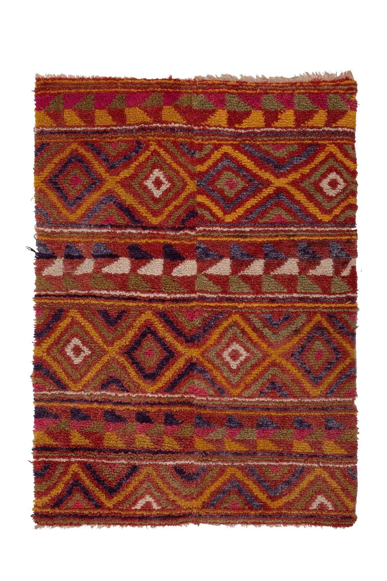 Tapis turc vintage fait main