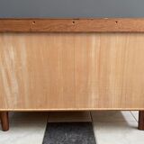 Danish Teak sideboard with drawers and door, 1960s