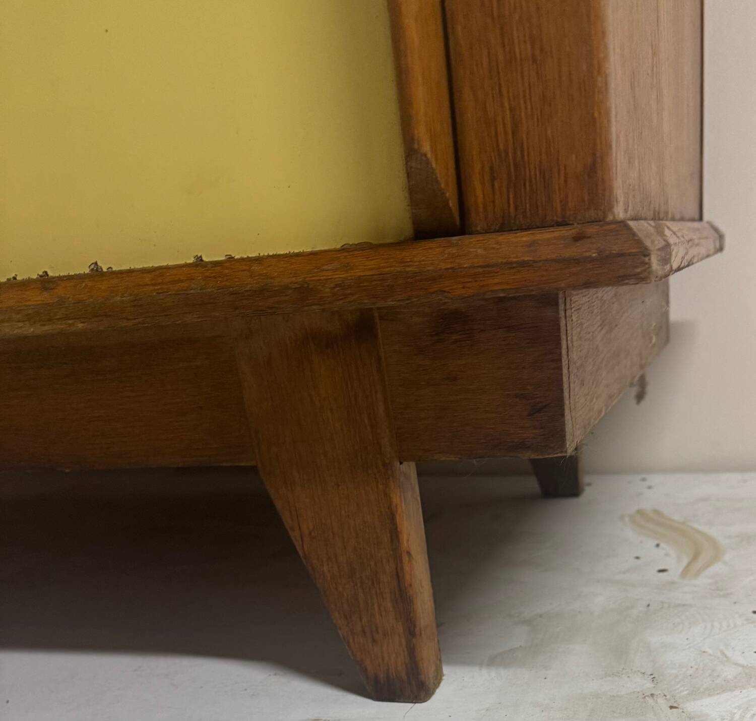 Vintage cabinet with tapered legs