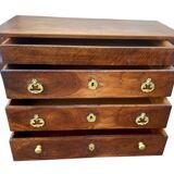 Commode empire A Crosse En Noyer Massif 19eme