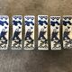 Set of 6 knife holders in asian porcelain