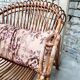 Armchair basket adult wicker curly