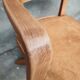 American architect's armchair in wood and cast iron from the 1930s