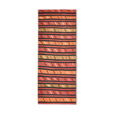 Tapis couloir vintage turc Oushak fait à la main en laine et coton orange 132x332