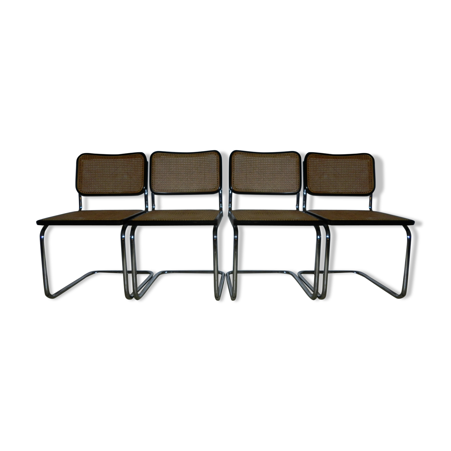 4 chairs by Marcel Breuer model Cesca