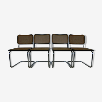 4 chairs by Marcel Breuer model Cesca