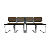 4 chairs by Marcel Breuer model Cesca