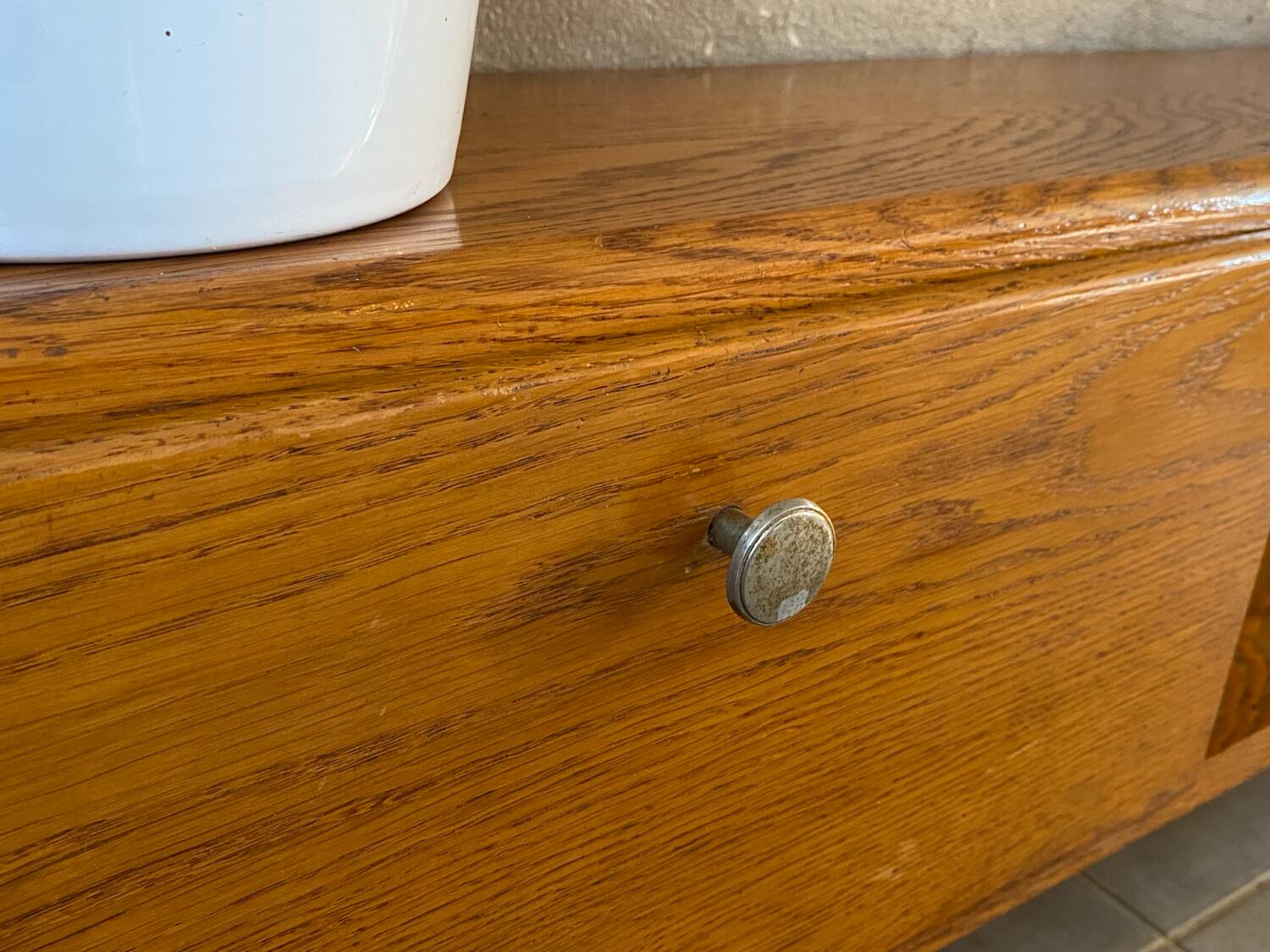 Enfilade vintage en chêne massif ( peu profonde )