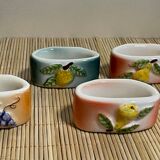 Ceramic napkin rings fruit décor