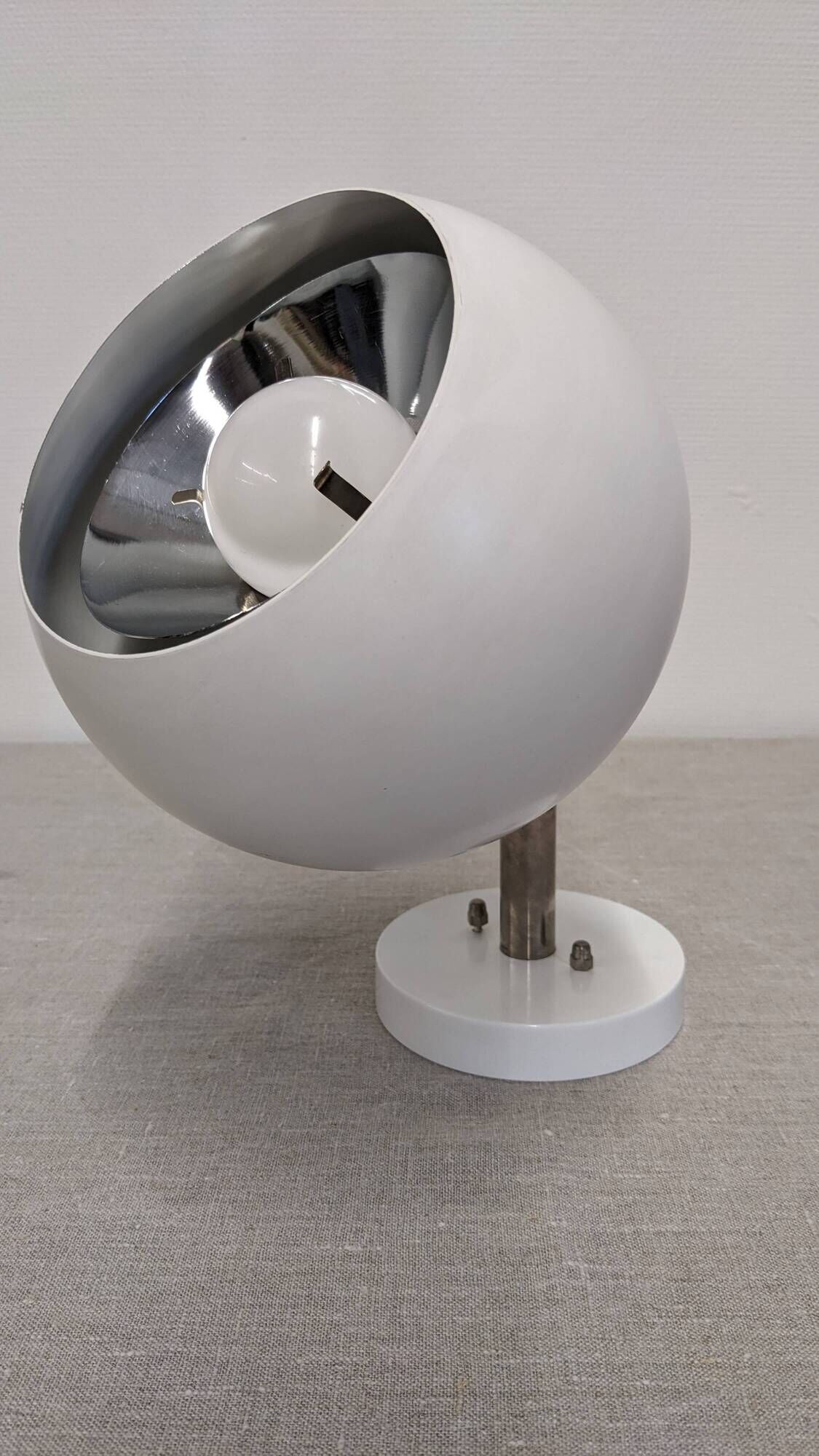 Pair of Eye Ball wall lights Space Age by Raak, Netherlands circa 1970.