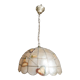 Mother-of-pearl and brass pendant lamp