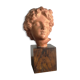 Buste ancien de chérubin sur socle