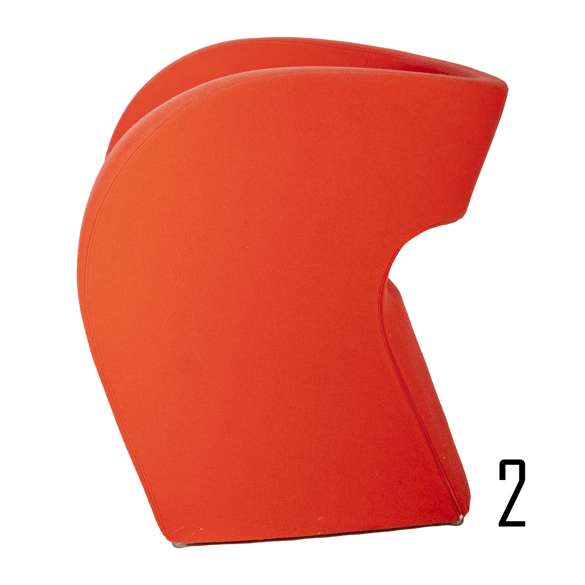 Red Little Albert Armchair by Ron Arad for Moroso
