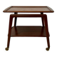 Scandinavian teak trolley on wheels, Arne Hovmand for Mogens Kold