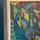 Original Danish Oil on Canvas – “Chicken Composition” by Eyvind Olesen