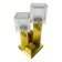 Cubic Murano glass table lamp by Gaetano Sciolari, Italy 1970s