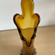 Vintage "Swung vase" in amber glass