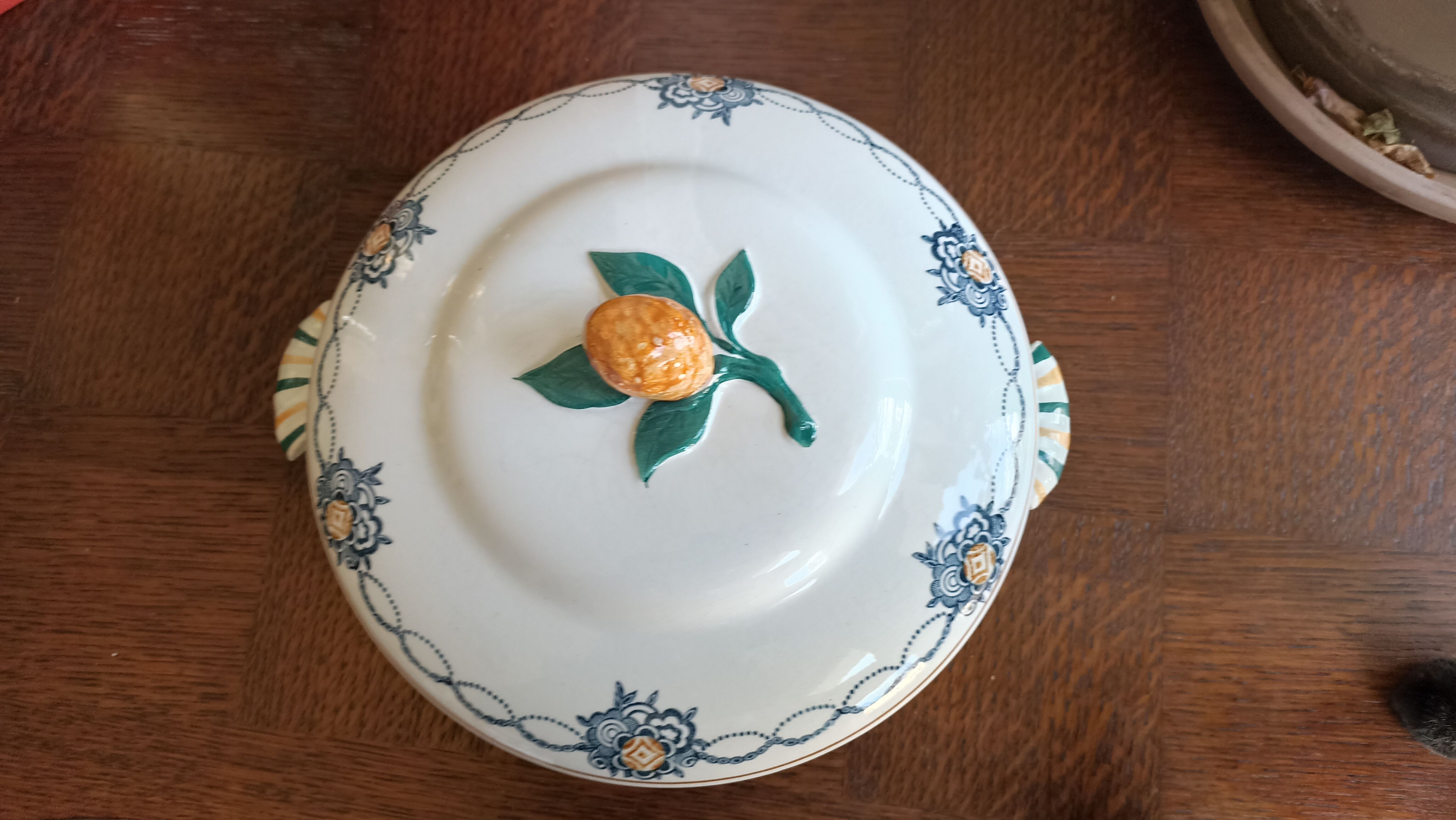 Old vegetable tree in iron earth by Saint-Amand