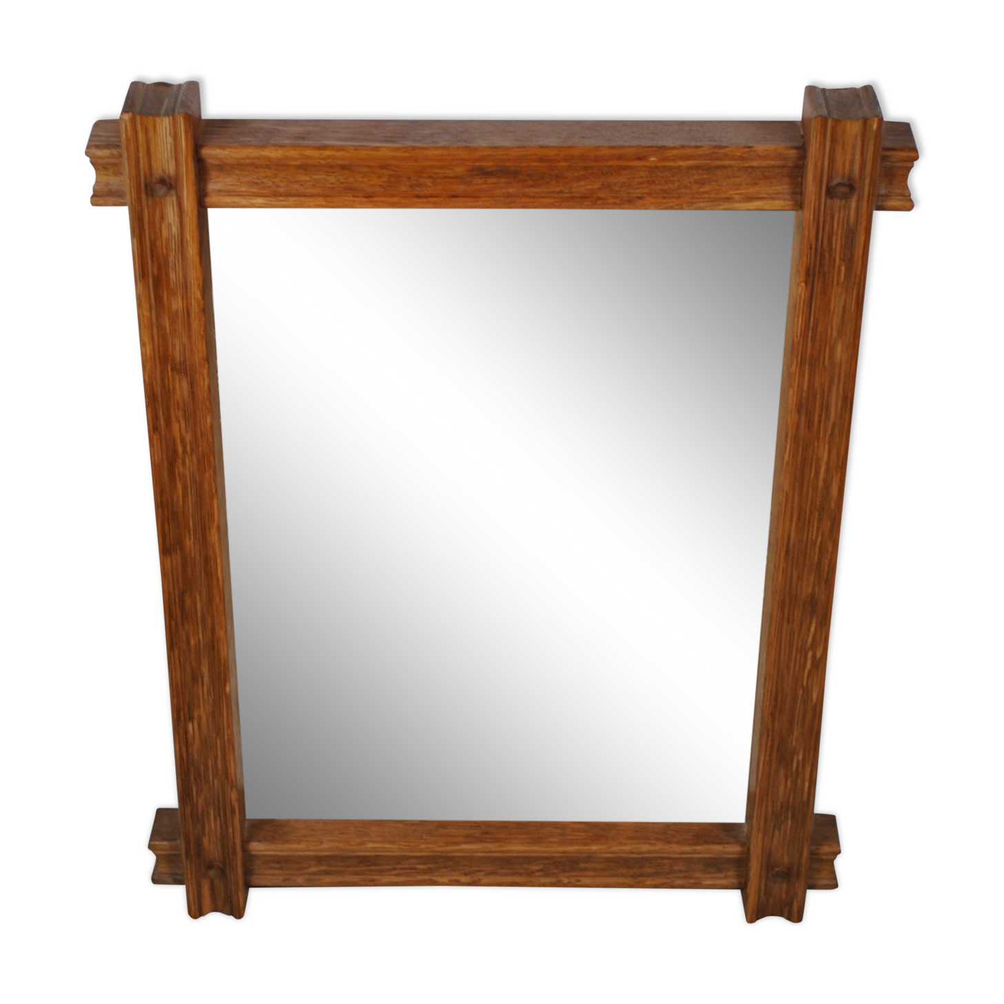 Oak mirror circa 1960