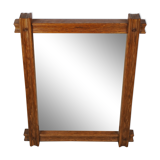 Oak mirror circa 1960