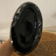 Basket Vase "Handbag" in Blown Glass – Black & Transparent
