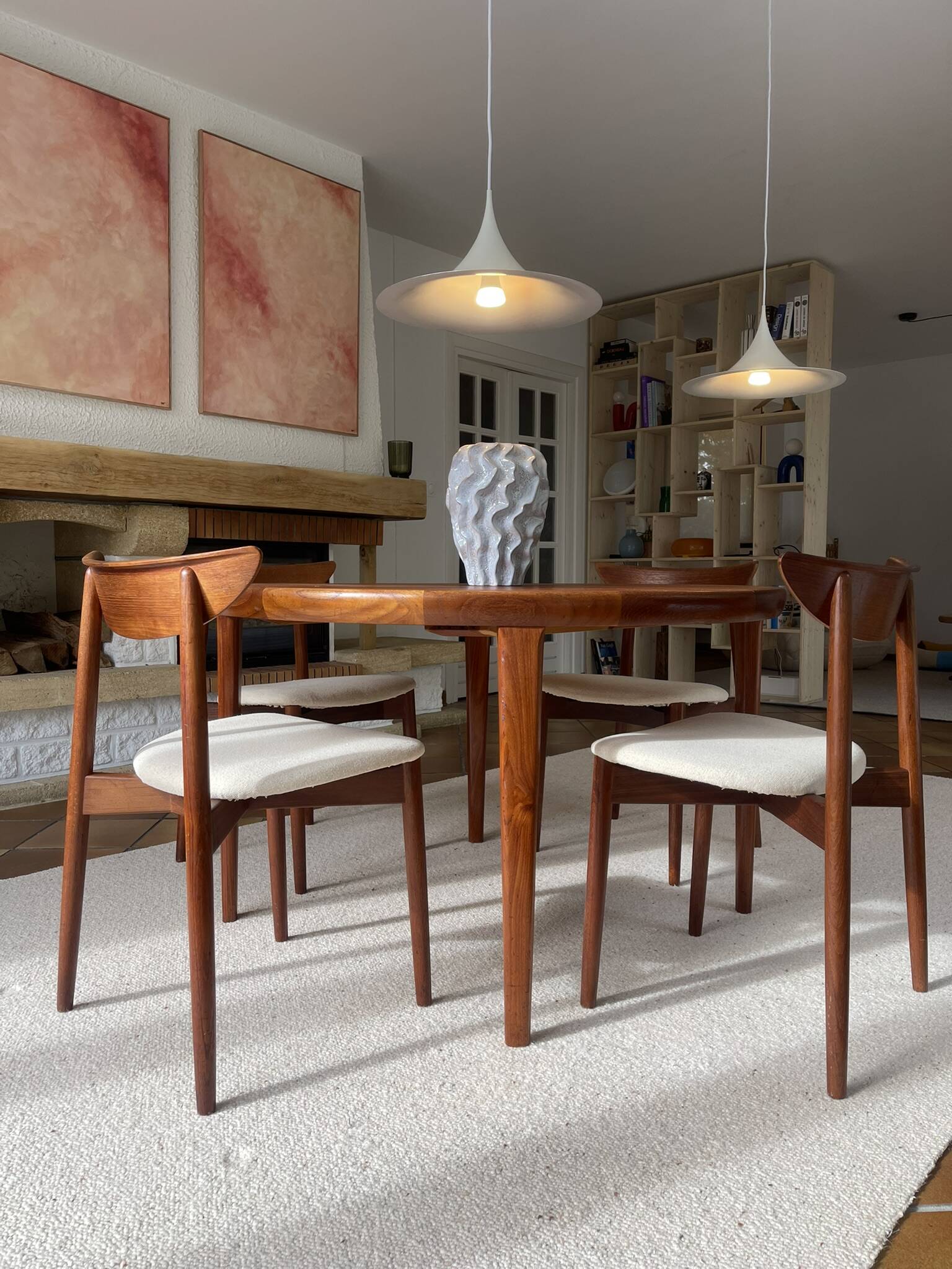 Lot de 6 chaises en Teck par Harry Østergaard Model 58