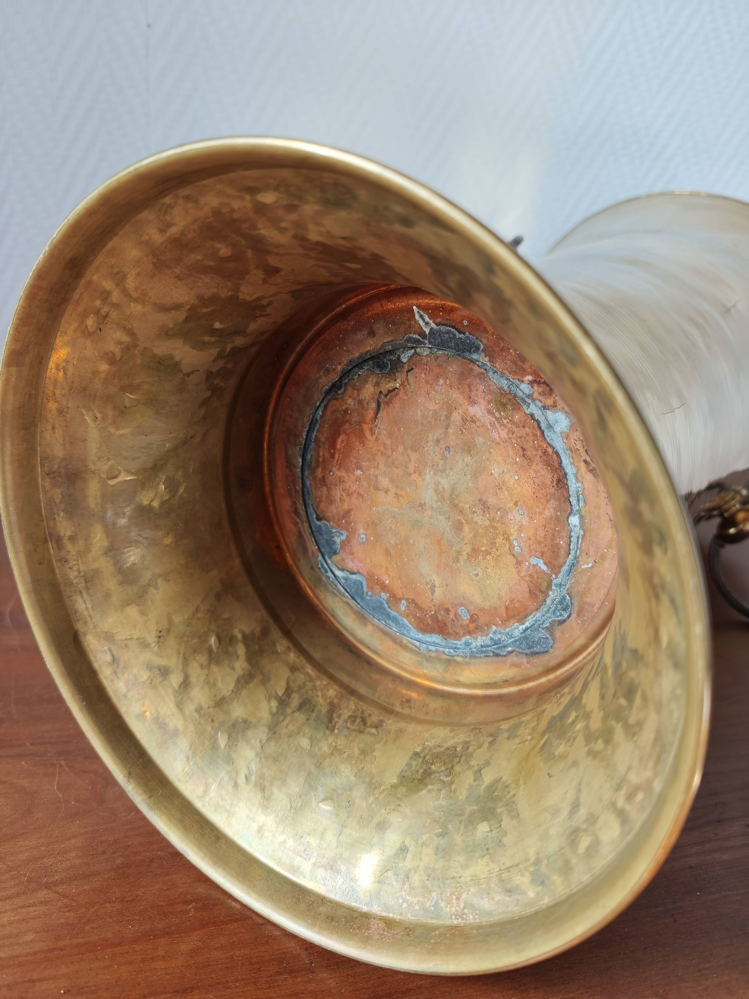 Vintage brass umbrella stand
