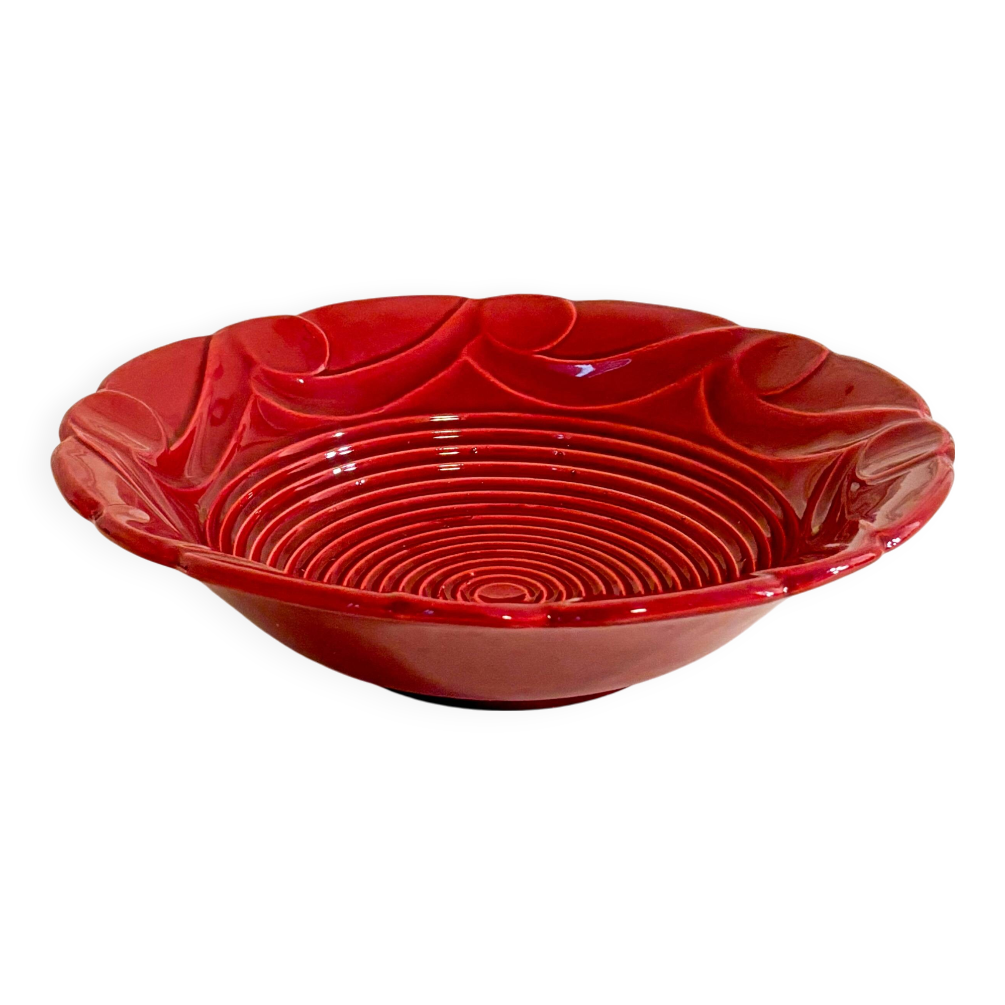 Large slipware bowl, Bordeaux, 1970 - 31 X 15 cm