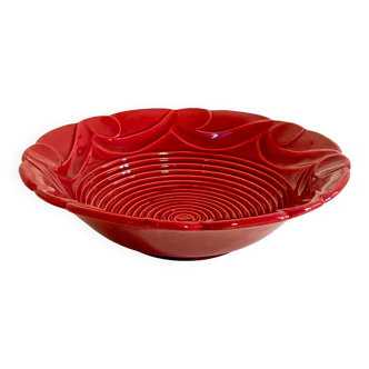 Grande coupe en barbotine, Bordeaux, 1970 - 31 X 15 cm