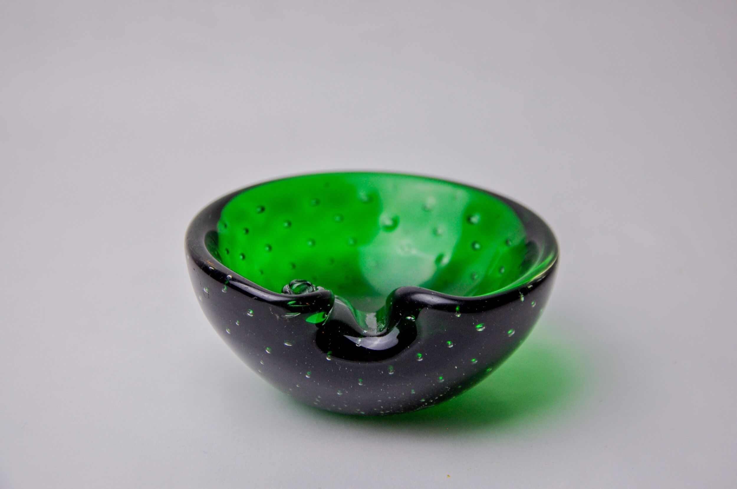 Ashtray sommerso cactus by seguso, Murano glass, Italy, 1970
