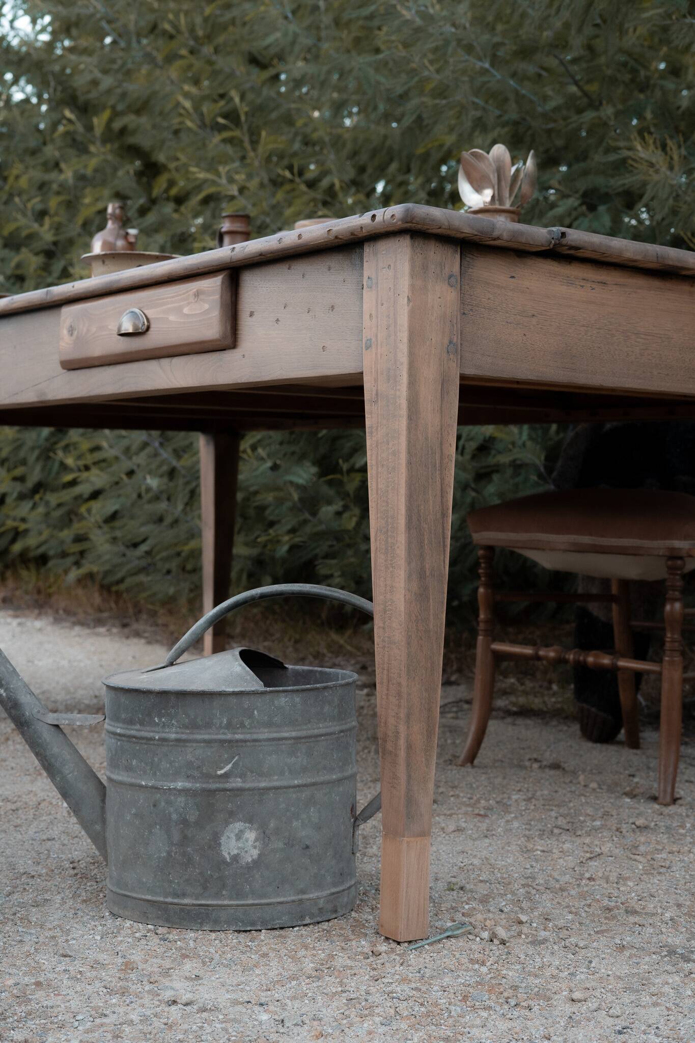 Renovated rustic farmhouse table