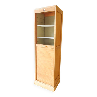 Oak curtain filing cabinet