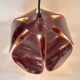 Robert de Schuytener Lotus flower design pendant light, 80s vintage ceiling light