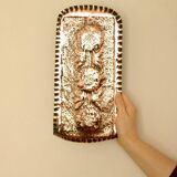 Single mid-century Swedish copper sconce