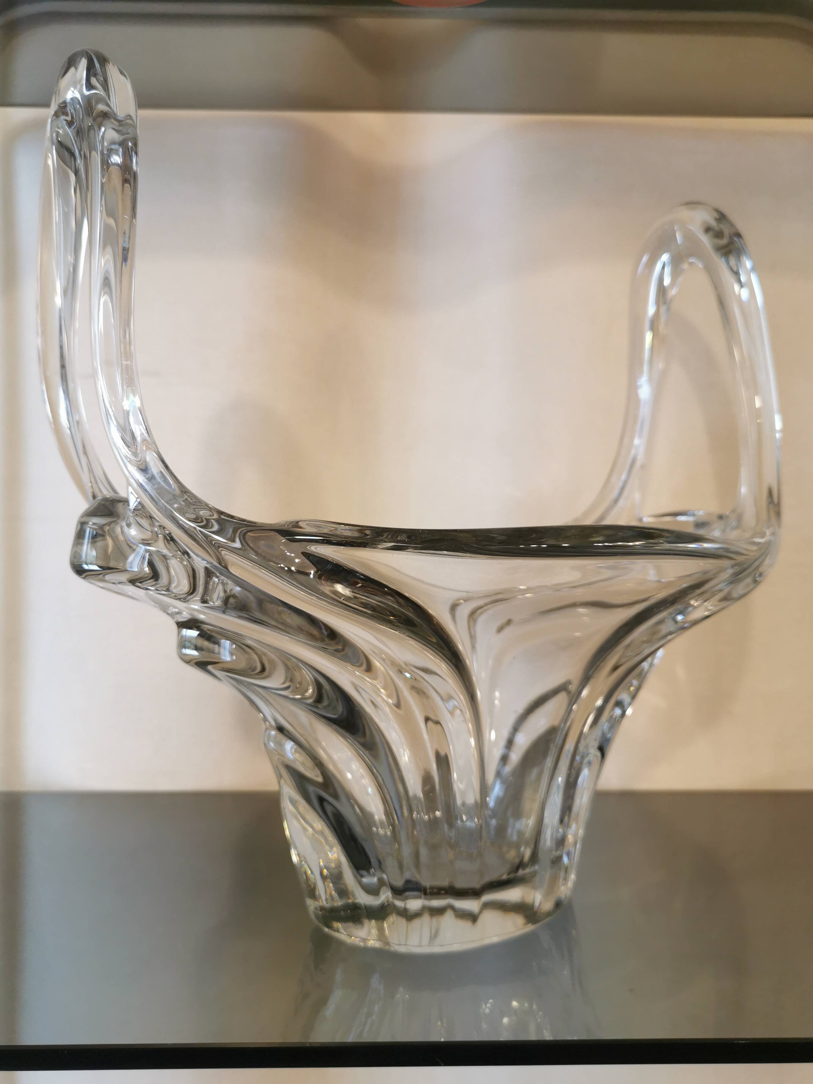 Large crystal fruit cup from the 70s