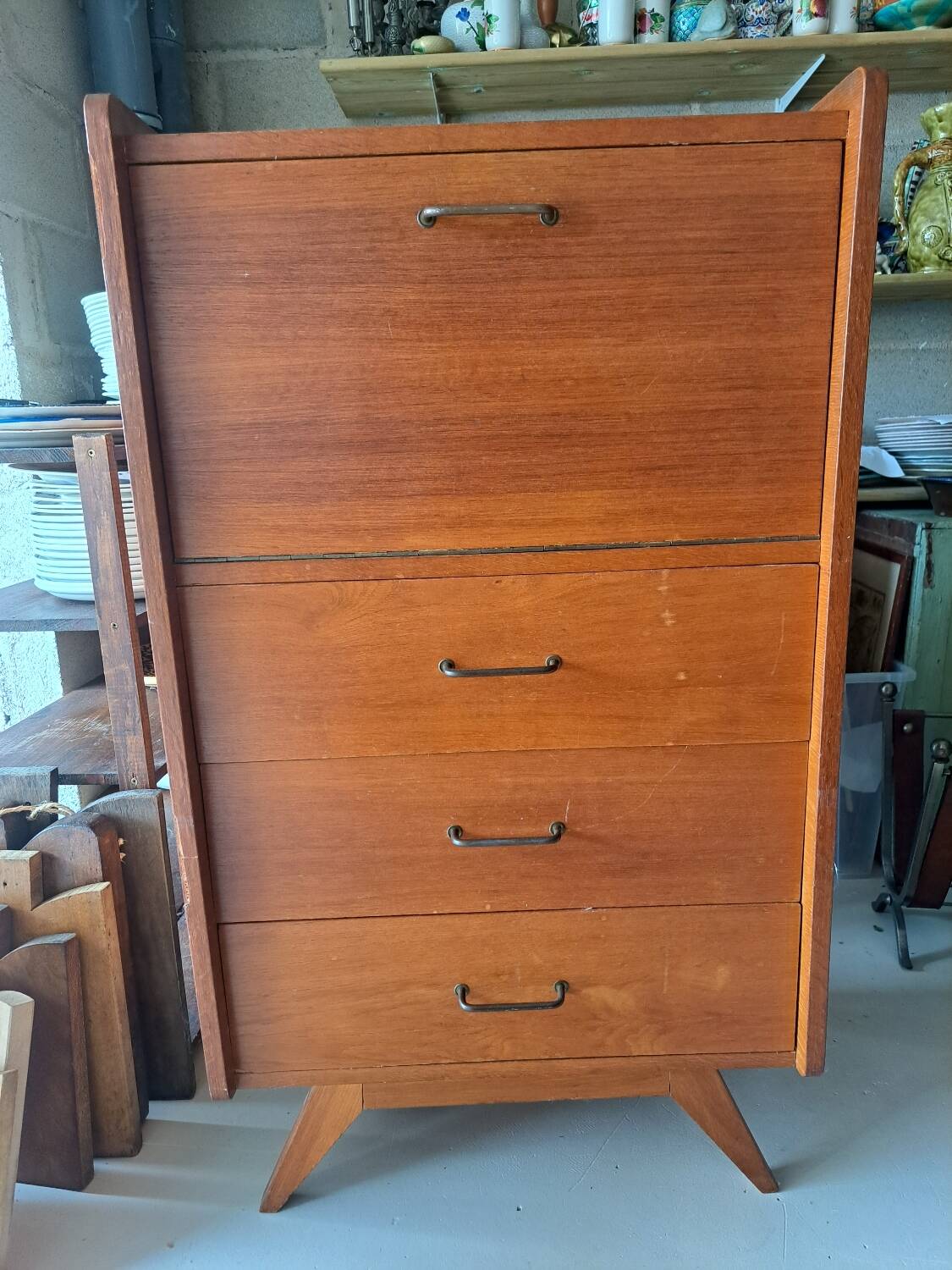 Chiffonnier secrétaire années 50