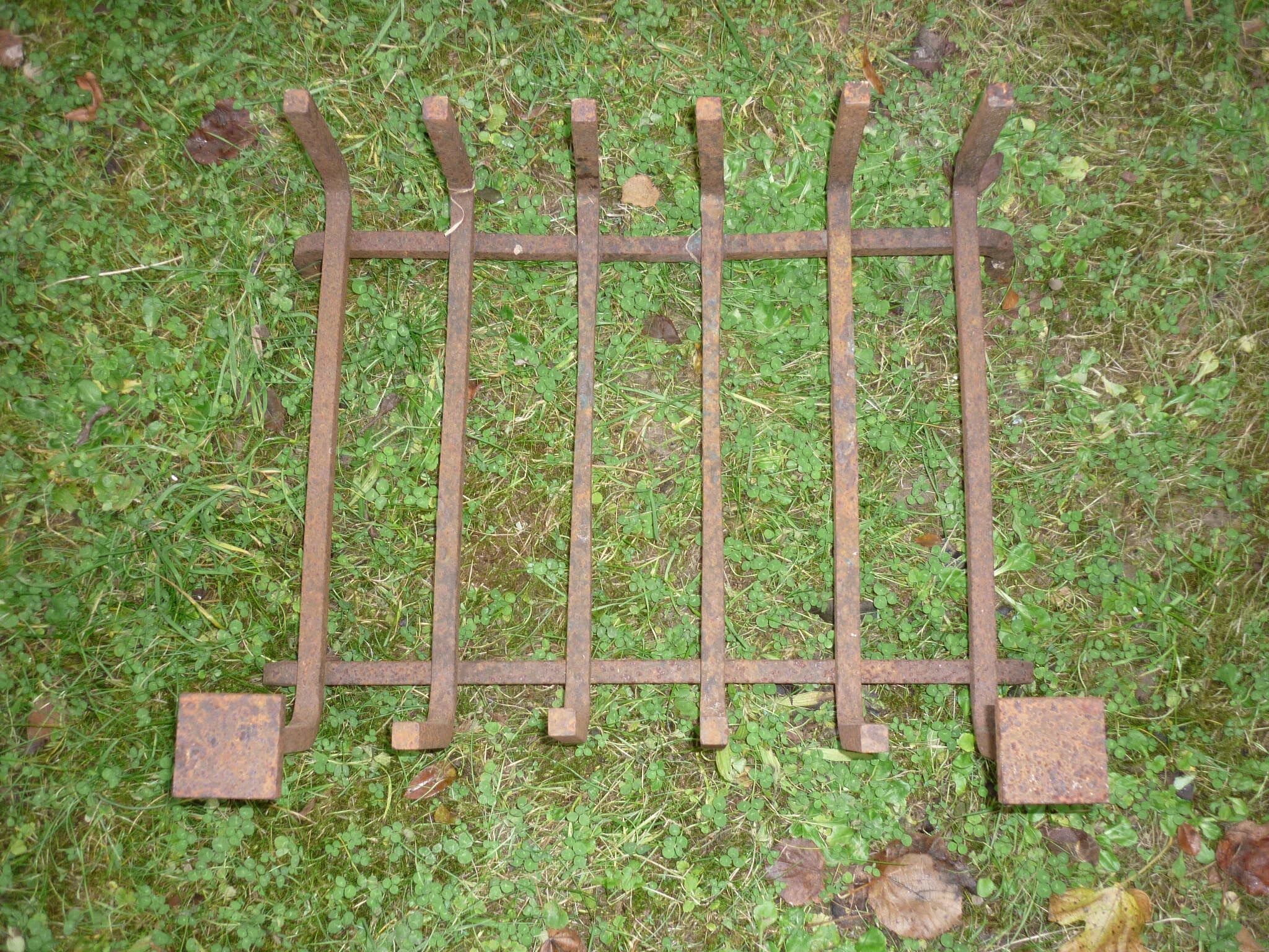 Wrought iron log door