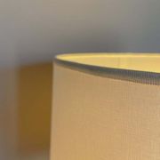 Lampe de table en céramique laquée blanche, Italie 1970s