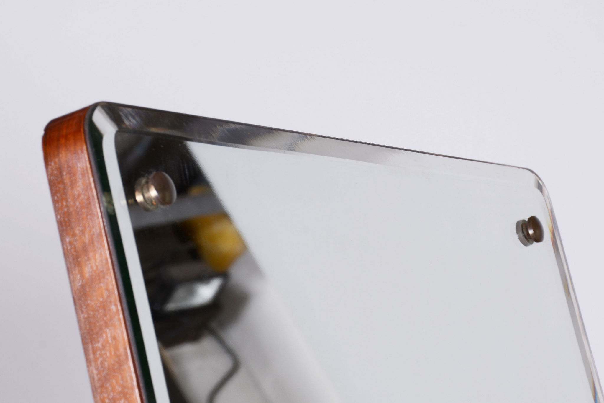 Restored ArtDeco Walnut Dressing Mirror, Revived Polish, Czechia, 1920s