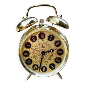 Meister-Anker mechanical brass alarm clock, Germany, 1970s.