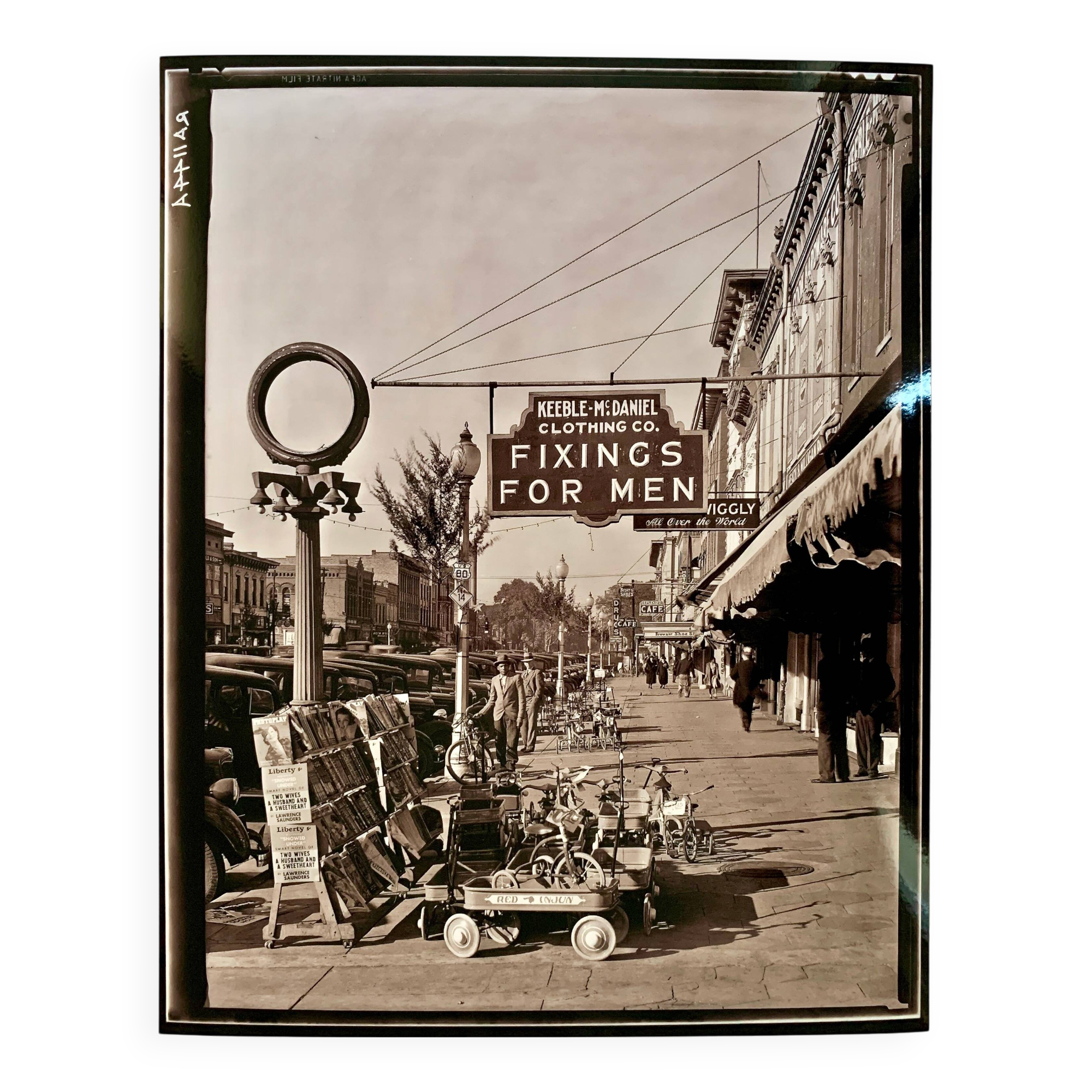 📸 Fine Art Photograph by Walker Evans – Street Scene, Selma, Alabama (1935)