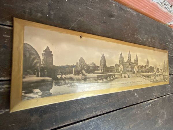 Glacoïde panoramique ancien temple d’angkor-vat expo paris 1931 rare #