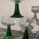 6 verres à pied vintage
