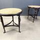 French Empire style marble and bronze side tables, 1950s