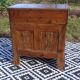 Commode coiffeuse, système en chemin de fer