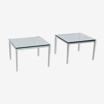 Paire de tables basse/bouts de canapé par Florence KNOLL