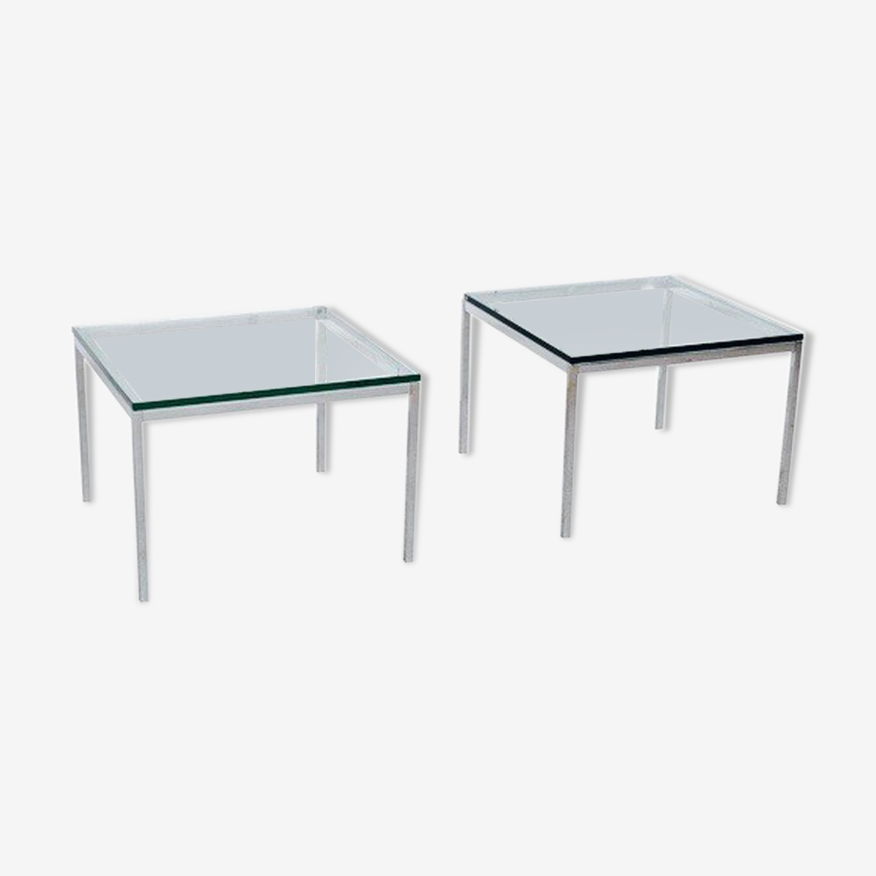 Paire de tables basse/bouts de canapé par Florence KNOLL | Selency