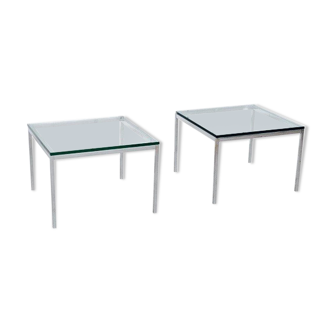 Paire de tables basse/bouts de canapé par Florence KNOLL