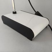 1970s original vintage white table lamp design by Veneta Lumi. Made in Italy